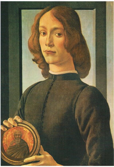 Portrait of a Young Man with Medallion by Sandro Botticelli
